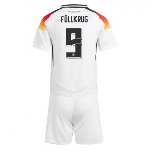 Fotbalové Dres Německo Niclas Fullkrug #9 Dětské Domácí Oblečení ME 2024 Krátký Rukáv (+ trenýrky)